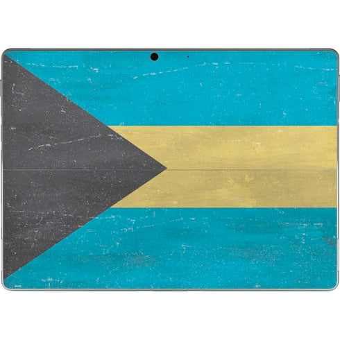 Bahamas Flag Distressed Surface Pro 8 Skin